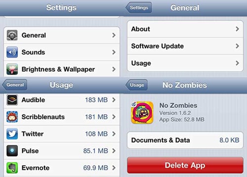 delete apps from iPhone or iPod touch