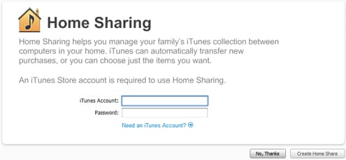 Itunes Home Sharing Not Allowing Import
