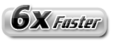 6X faster conversion