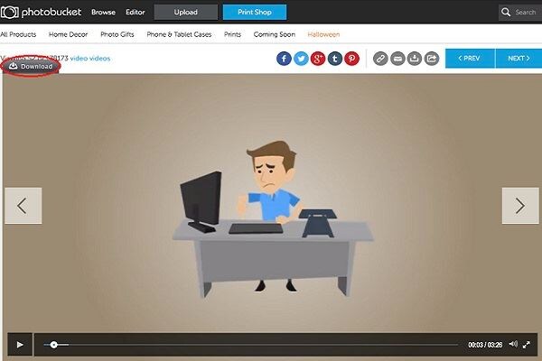 download photobucket video