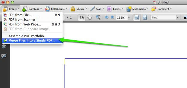 combine files into pdf with adobe