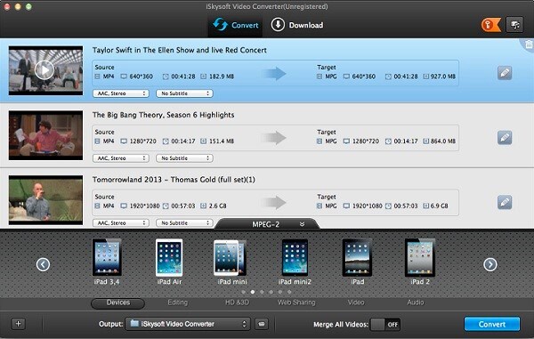 convert youtube video to iPad Mac