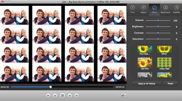 add effect to video