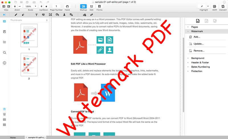 add watermark to pdf foxit reader