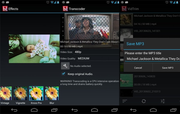 toevoegen speciale effecten aan video app