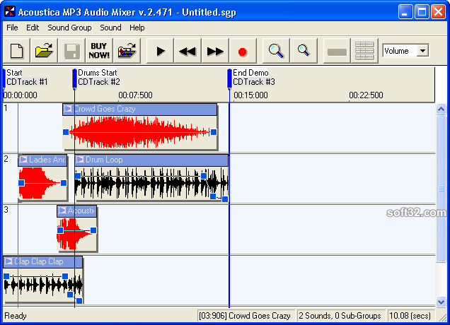 Acoustica MP3 Audio Mixer