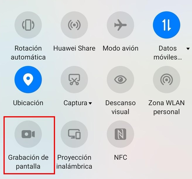 grabar la pantalla de Android
