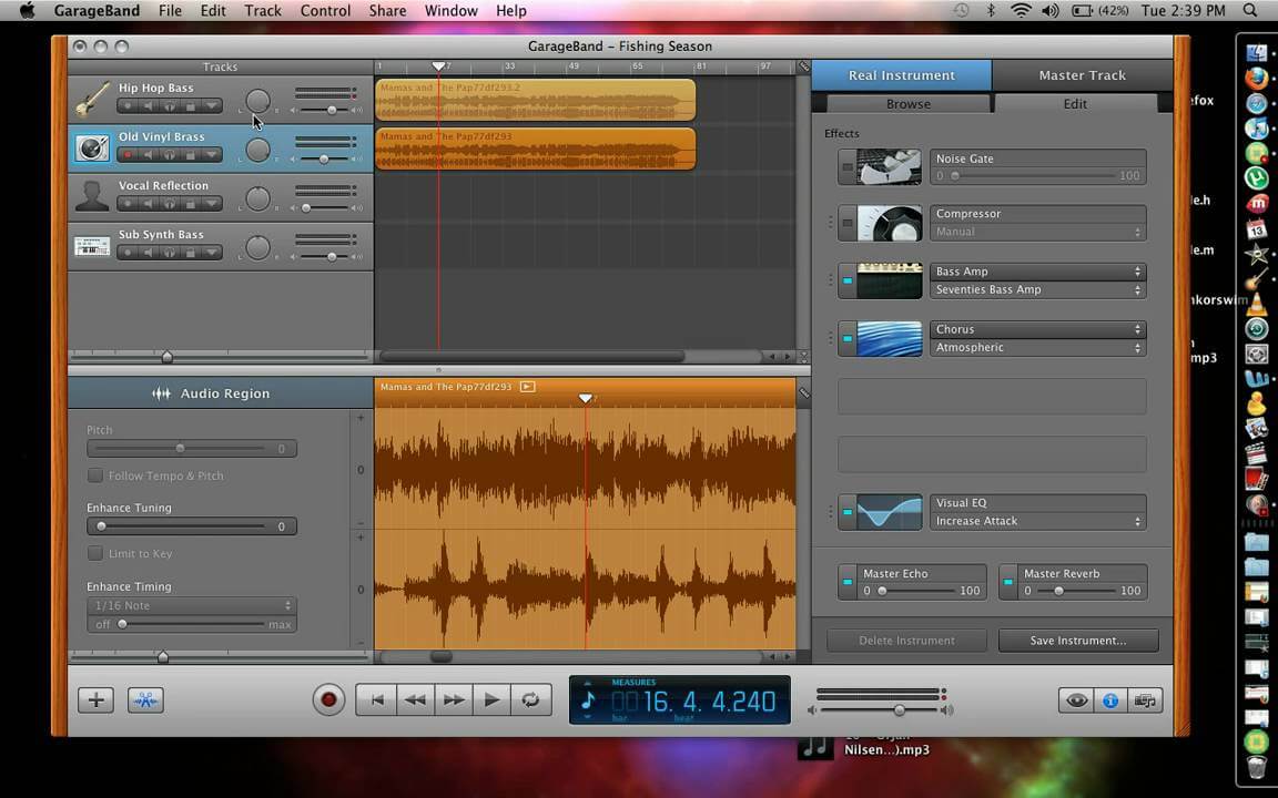 garageband how to fade in and out