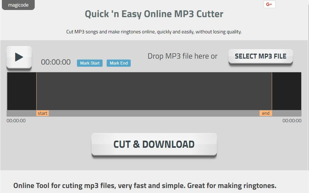 Magicode Online MP3 Cutter