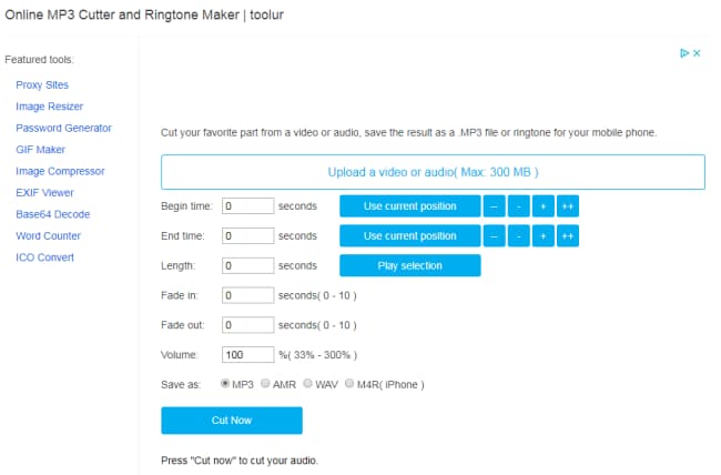 editar el volumen de mp3 usando MP3 Cutter