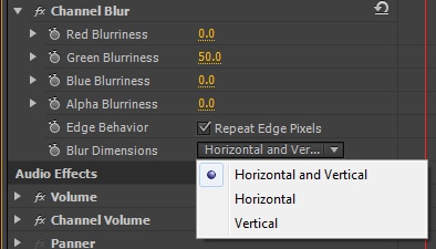 premiere Channel blur effect