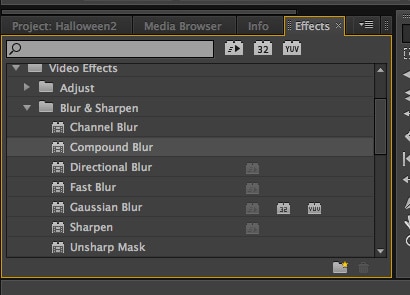 Premiere Compound blur effect