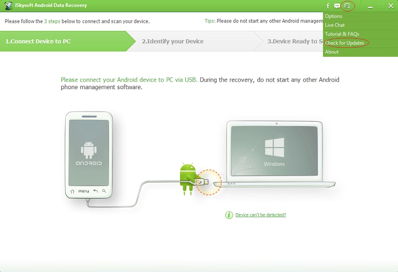 Android Data Recovery backup