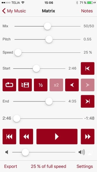 app to slow down audio