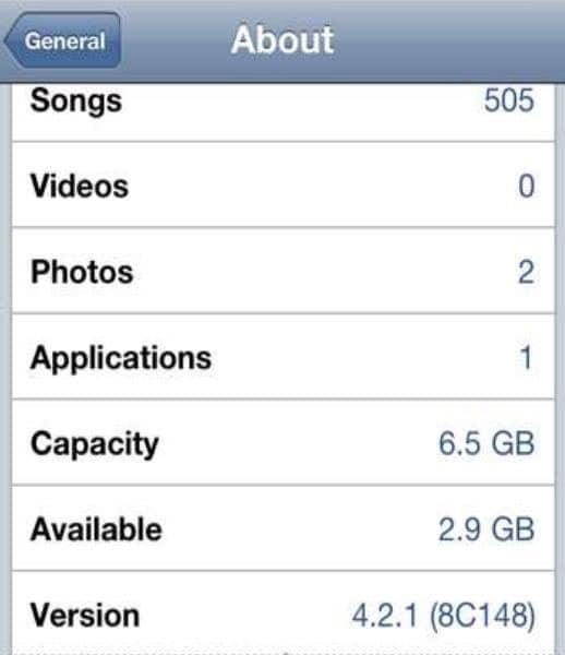 check storage on iPhone