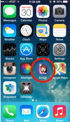 locate the icon of the app you wish to delete