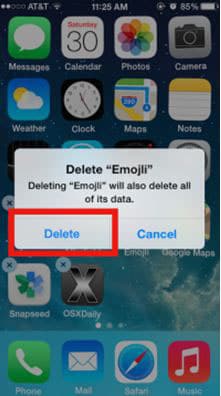 delete apps from iPhone
