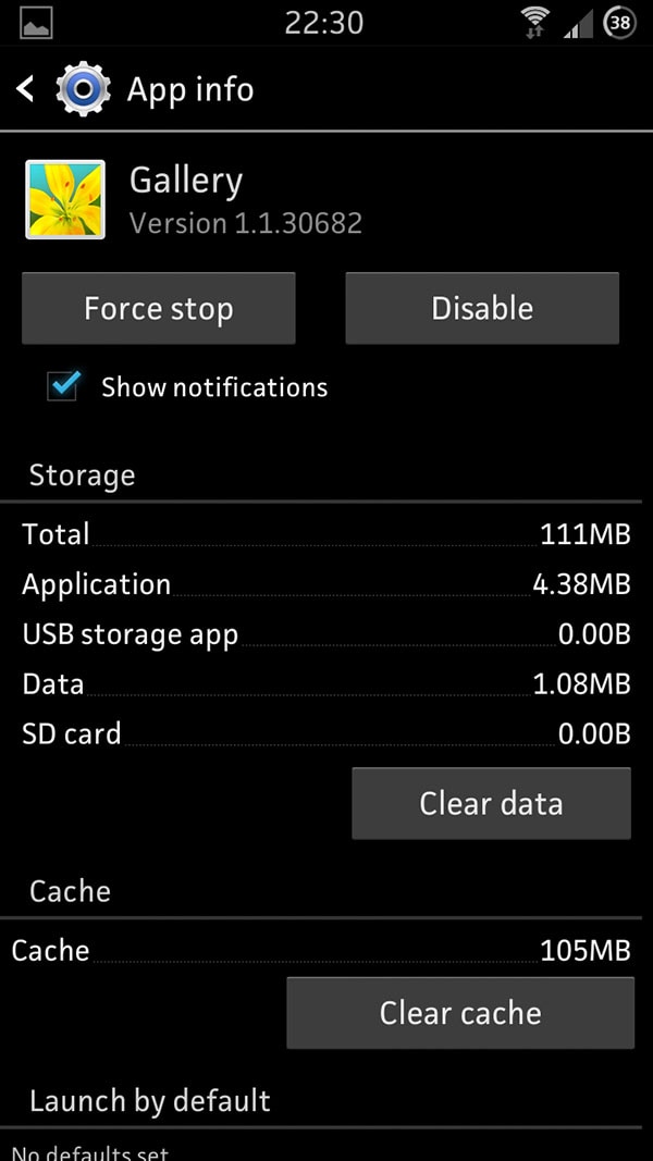 delete backup album on Android