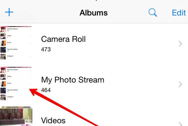 delete pictures from icloud photo stream