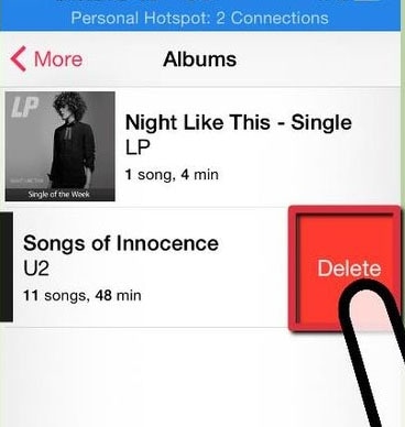 delete songs