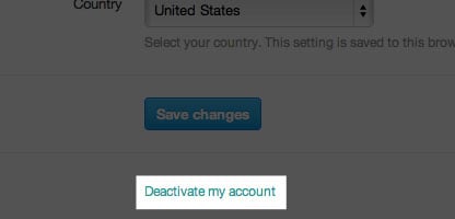 delete twitter account on iPhone