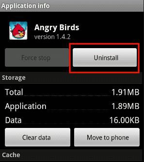 delete unwanted app on android