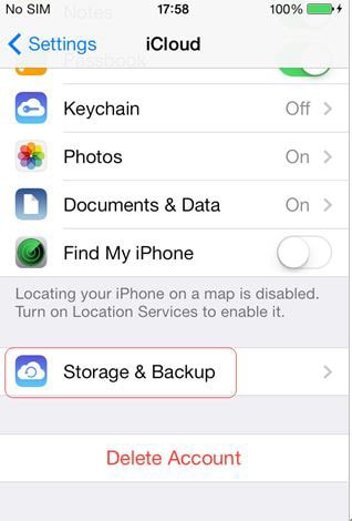 select storage and backup