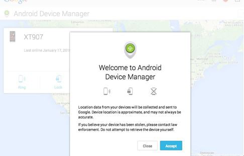 login Android device manager