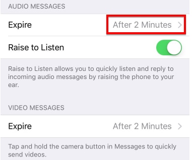 delete audio video message