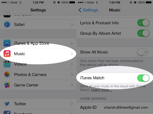 keep songs in iTunes Match