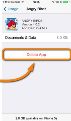 manage storage on iphone