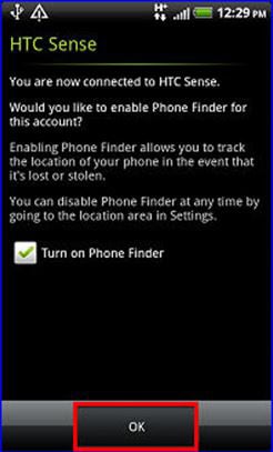 HTC phone finder