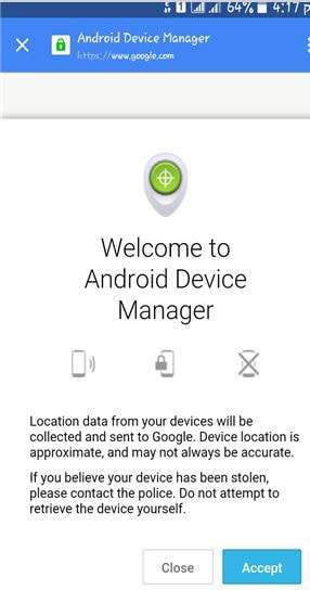 visit Android device manager