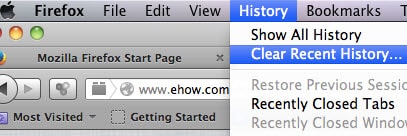 how to delete history on a mac