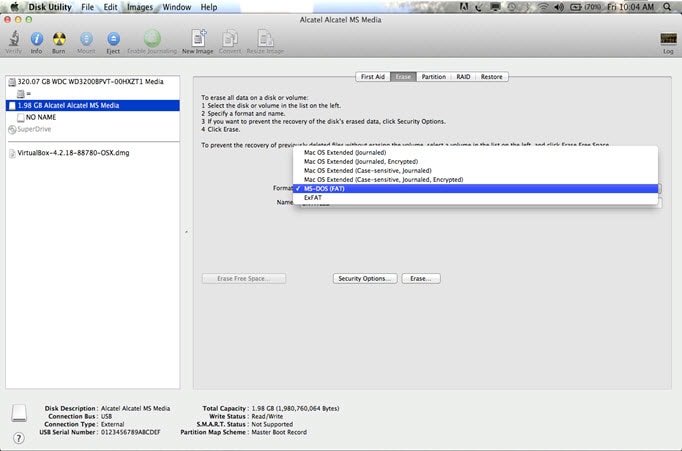 formater du disque windows sur mac