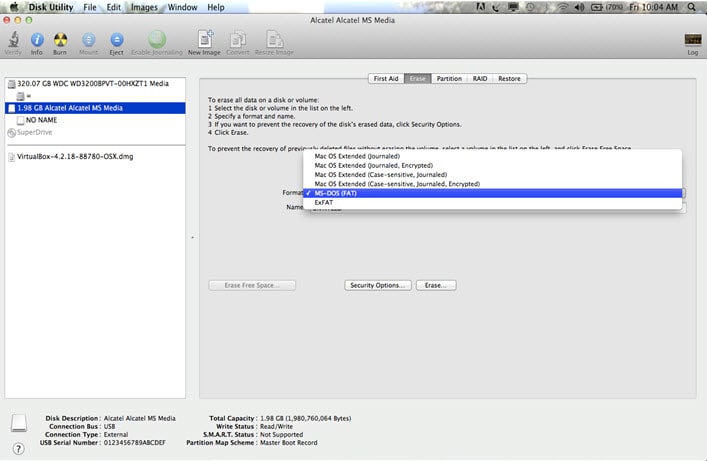 reformat ntfs disk for mac