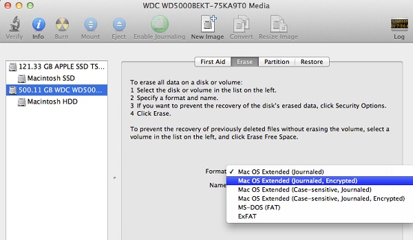 format external drive for mac