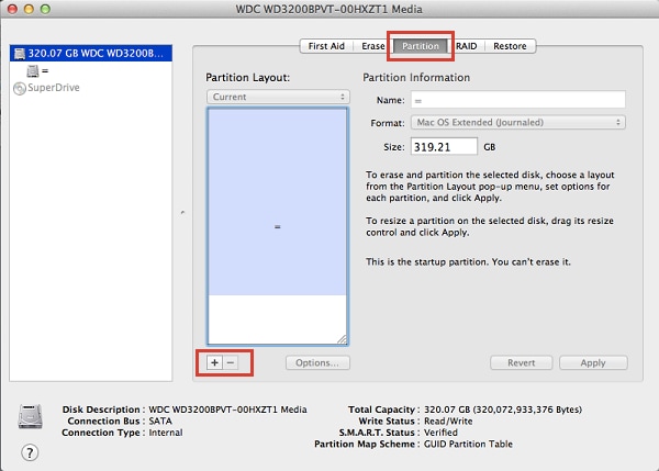 trouble partition external hard drive mac