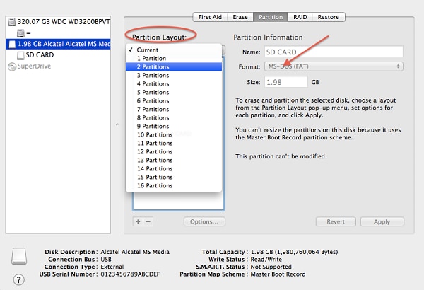 how partition external hard drive mac 3 partitions