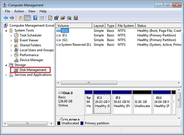 partitioning external hard drive