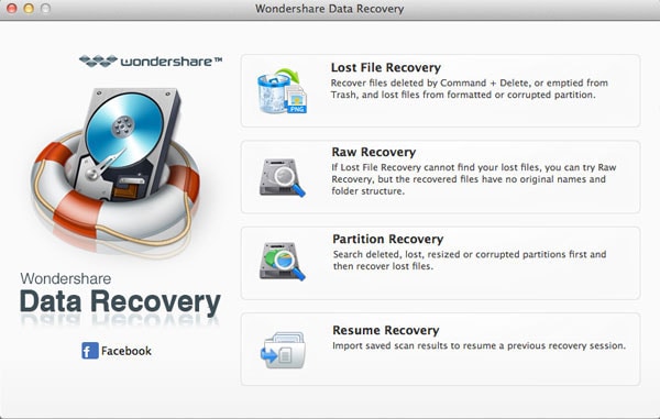 Wondershare Data Recovery pour Mac