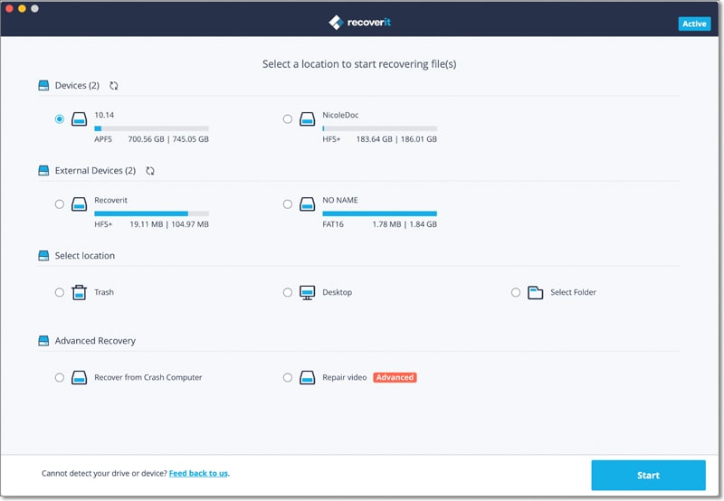 select file types