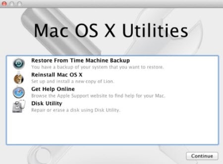restore mac system from time machine