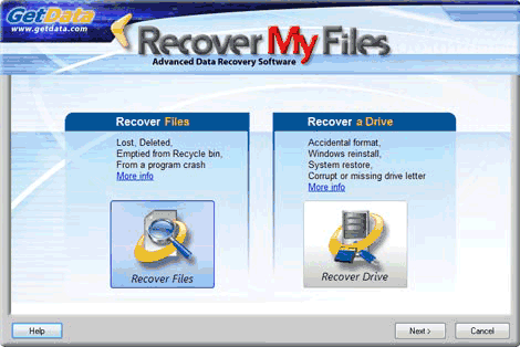 Recuperador de Dados Recover My Files