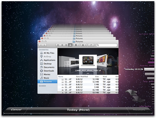 restore mac from time machine