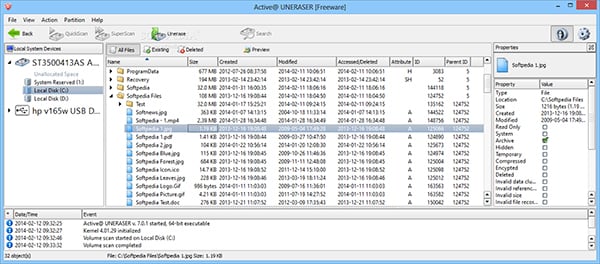 Active@ UNERASER - Freeware Data Recovery Software. Undelete Files & Volumes