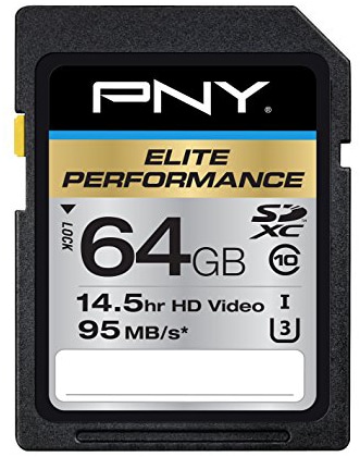 PNY Elite Performance 64GB SDXC Class 10 UHS-I