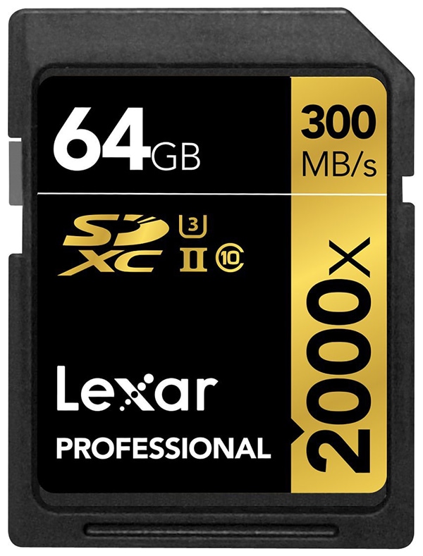 Lexar Professional 2000x 64GB SDXC UHS-II/U3