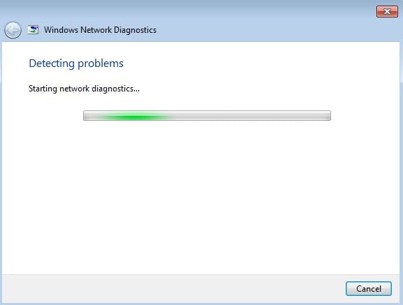 Windows can't connect to internet