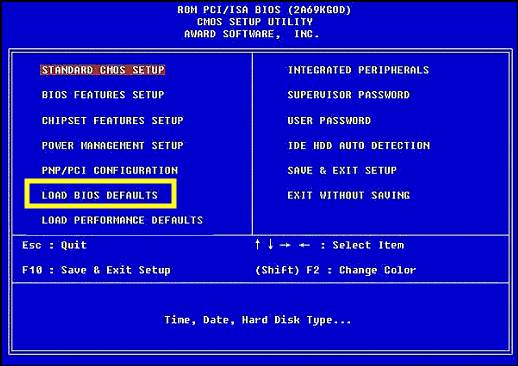 driver de buffer de erro de BIOS do gateway